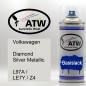 Preview: Volkswagen, Diamond Silver Metallic, L97A / LE7Y / Z4: 400ml Sprühdose, von ATW Autoteile West.